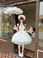 White Hime Lolita Wedding JSK Dress | Sweet Princess Gown