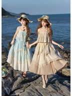 Off-White Lolita Camisole Top & Asymmetrical Skirt Set