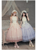 Pink Classic Lolita Halter Long JSK with Waist Boning