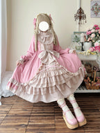 Pink Halloween Plus Size Lolita OP Dress - 2026 A/W Daily Retro Dress