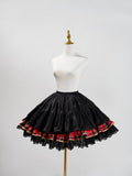 Red Plaid Lolita Tiered Underskirt - LiLi Chain | CoyBunny