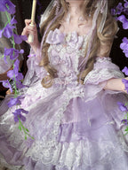 Purple Qi Lolita JSK Dress Set | Chinese Style Princess Jumper Skirt