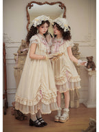 Long Doll Lolita OP Set with Adjustable Drawstring Hem