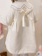 Plus Size Sweet Lolita Wool Coat: Cute Bunny Bow Winter Outerwear