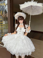 White Hime Lolita Wedding JSK Dress | Sweet Princess Gown