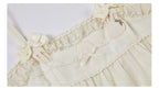 Beige Bow Accents Ruffle Trimming Sweet Lolita Layered-Look Dress | CoyBunny