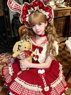Sweet Red Rabbit Lolita Dress Short Sleeve JSK Set