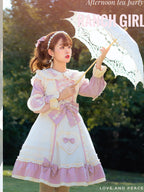 Plus Size Lolita Princess Dress - Cream & Pink Little Gardener OP