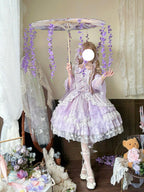 Purple Qi Lolita JSK Dress Set | Chinese Style Princess Jumper Skirt