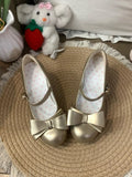 Golden Sweet Lolita Mary Janes - 5cm Heeled Bow Shoes | CoyBunny