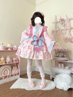 Plus Size Pink Lolita Set - Sweet Kawaii Skirt & Top Outfit