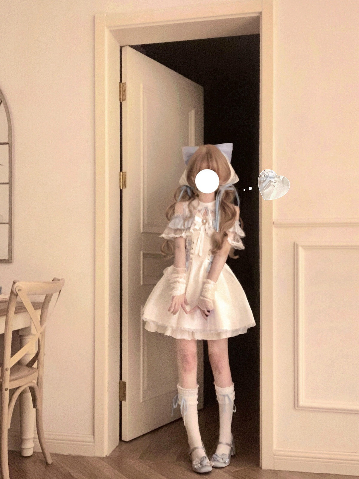 Sweet Ice Blue Lolita Dress - Cute Lace Princess A-Line Outfit