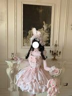 Sweet Lolita Pink Bunny Sakura Dress Set - Cute Princess Ball Gown