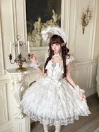 White Hime Lolita Wedding JSK Dress | Sweet Princess Gown