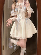 Sweet Ice Blue Lolita Dress - Cute Lace Princess A-Line Outfit