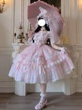 Sweet Lolita Pink Bunny Sakura JSK Dress - Cute Princess Ball Gown