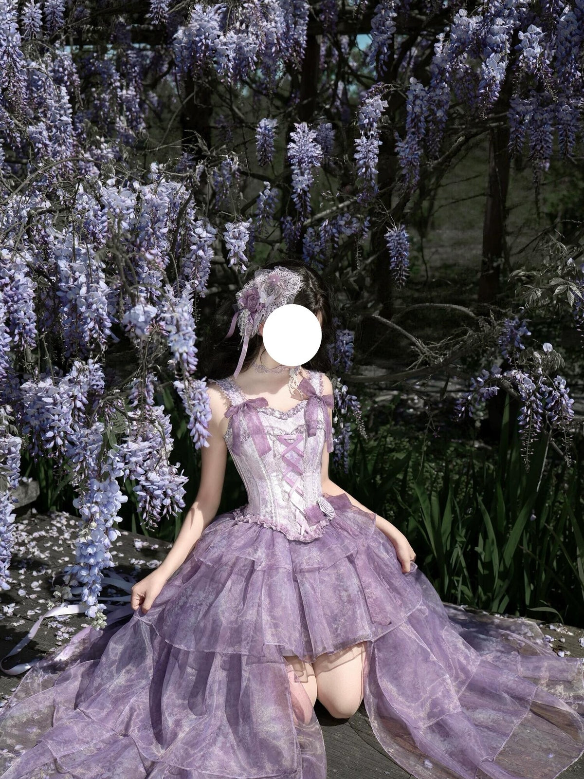 Elegant Purple Lolita Dress - High-End Luxury High-Low Ball Gown