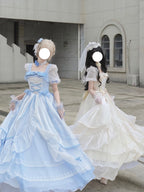 Elegant Light Blue Lolita Ball Gown - Princess Birthday Dress Set