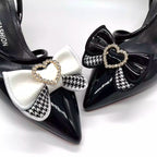 Glossy PU Leather Bow Shoe Clips - Lolita Shoe Accessories | CoyBunny