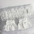 White Bow Embellished Wrist Cuffs | CoyBunny