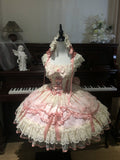 Pink Balletcore Lolita JSK Dress Set | Elegant Ballet Style Jumper