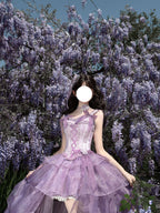 Elegant Purple Lolita Dress - High-End Luxury High-Low Ball Gown