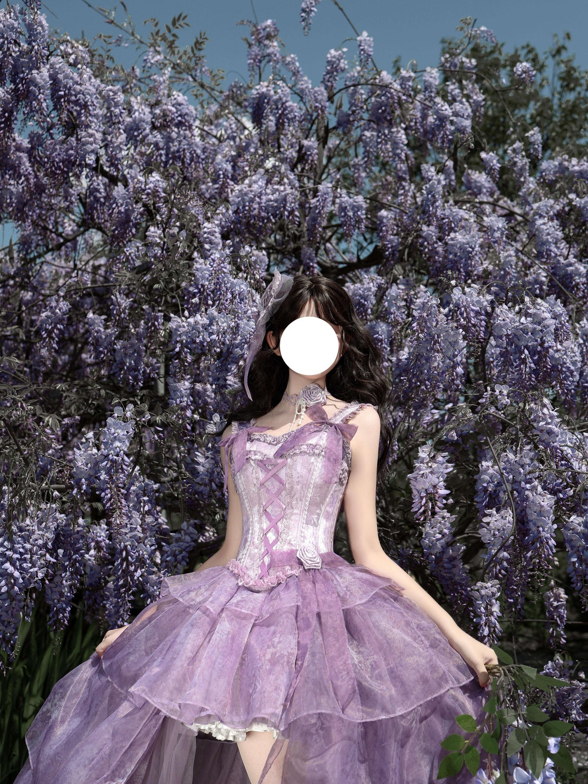 Elegant Purple Lolita Dress - High-End Luxury High-Low Ball Gown