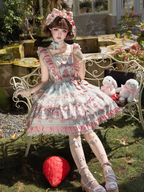 Pink Lolita Cat Ears Hairband Strawberry Embroidery Patches - Jelly Girl | CoyBunny