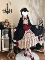 Navy Halloween Plus Size Lolita OP Dress - 2026 A/W Daily Retro Dress