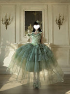 Green Lolita Princess Ball Gown - Birthday & Prom Dress Full Set