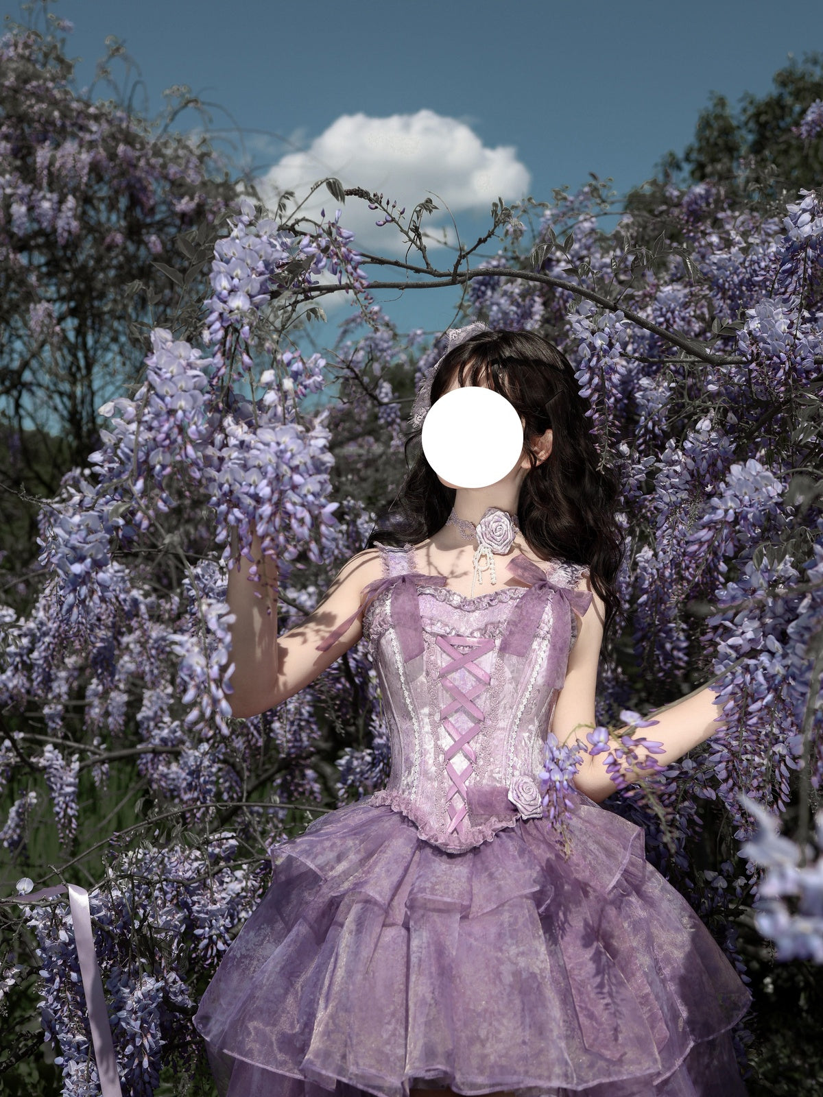 Elegant Purple Lolita Dress - High-End Luxury High-Low Ball Gown