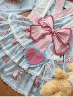 Plus Size Pink & Blue Lolita Set - Sweet Kawaii Dress Outfit