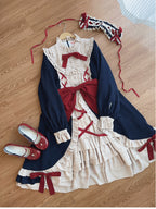 Navy Halloween Plus Size Lolita OP Dress - 2026 A/W Daily Retro Dress