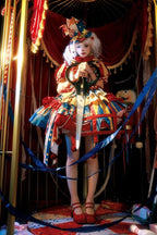 Red and blue bunny circus Sweet Lolita JSK dress ¨C Lolita fashion detail