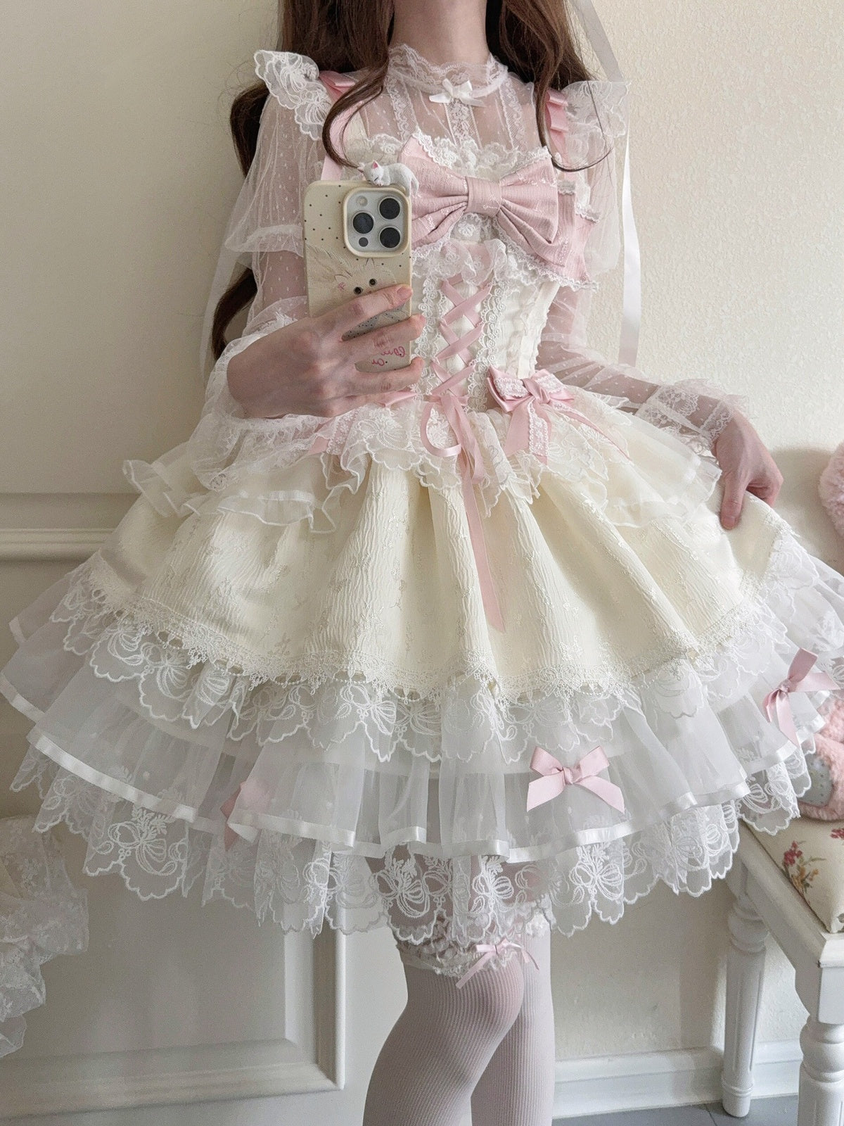 Apricot Ballet Lolita JSK Dress | Sweet Princess Gown