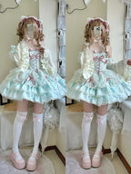 Sweet Mint Green Lolita JSK Dress: Princess Ballet Gown Set