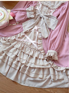 Pink Halloween Plus Size Lolita OP Dress - 2026 A/W Daily Retro Dress