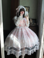 Pink Hime Lolita Wedding JSK Dress Set | Sweet Princess Gown