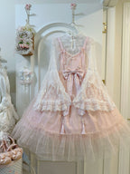 Pink Qi Lolita JSK Dress Set with Blouse | Chinese Style Gown