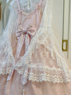 Pink Qi Lolita JSK Dress Set with Blouse | Chinese Style Gown
