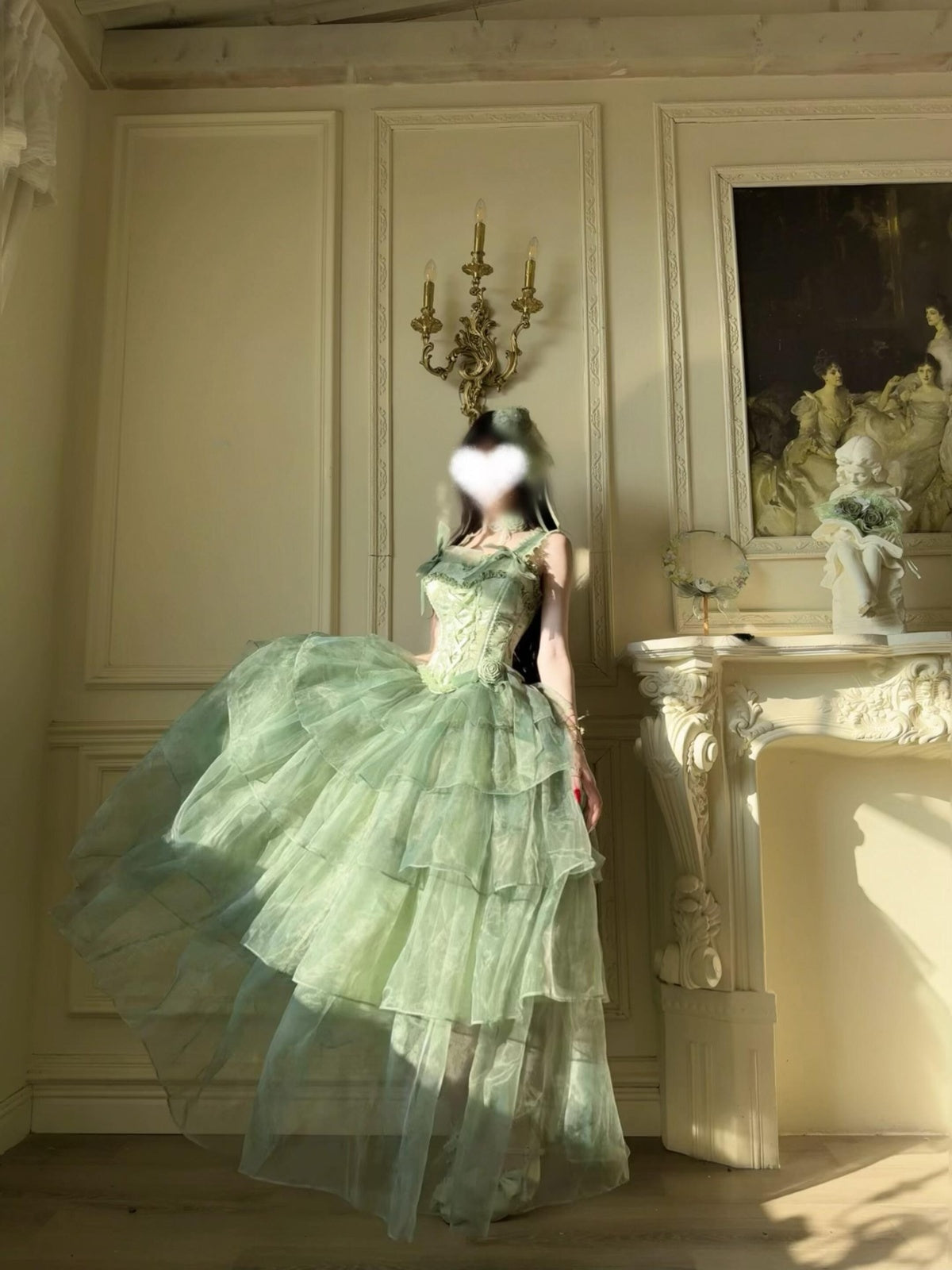 Elegant Purple Lolita Ball Gown - Gorgeous Luxury Long Dress Full Set