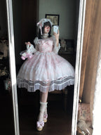 Pink Hime Lolita Wedding JSK Dress Set | Sweet Princess Gown