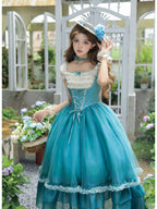 Empire Lolita Long OP Set with Belt, Chain & Choker