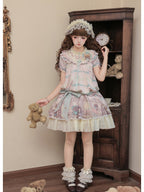 Cinnamon Pink Doll Lolita Bear Print OP Set with Bonus Accessories