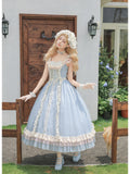 Long Lolita Flutter Sleeve JSK with Adjustable Straps