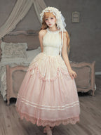 Pink Classic Lolita Halter Long JSK with Waist Boning