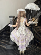 Pink/Blue/Green/Purple Lolita Big Bow Train - Pear Island Sweet Tea | CoyBunny
