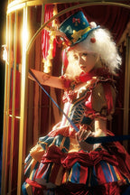 Red and blue bunny circus Sweet Lolita JSK dress ¨C decorative trim
