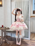 Pink Balletcore Lolita JSK Dress Set | Elegant Ballet Style Jumper