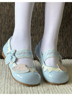 Blue Sweet Cake Detail & Birthday Letter Embroidery Flats - Fairy Godmother | CoyBunny